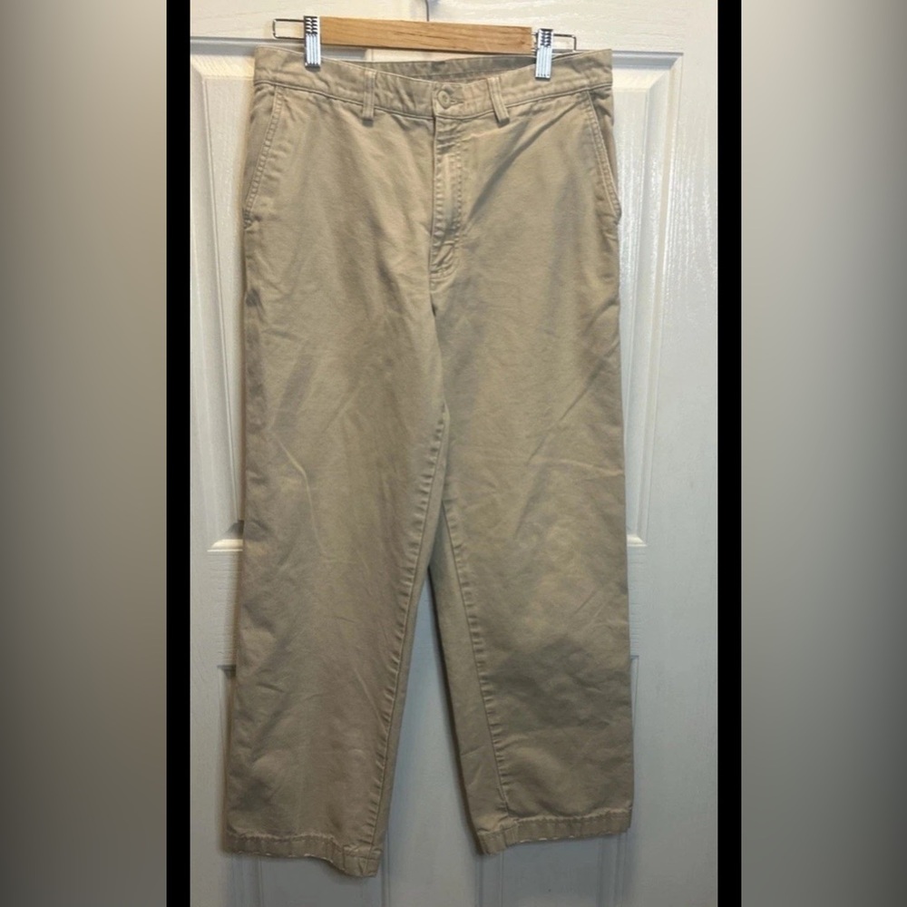 Patagonia Pants Men 32x30 Tan Canvas Chino 100% Organic Hiking Outdoor Gorp